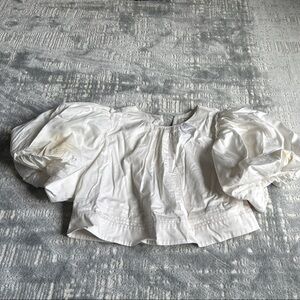 Aje Ivory Puff Sleeve Top